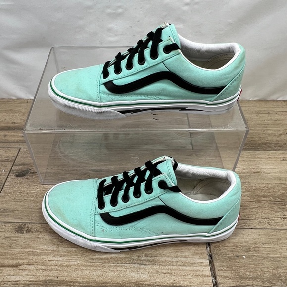 VANS OLD SKOOL Skate Shoes Mint Black WHITE (VN0007NTH7O) Women’s 7.5 - Picture 2 of 8